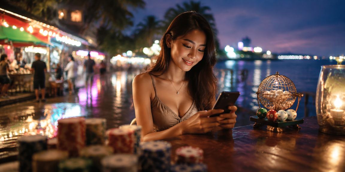 Permainan loteri digital gaya Malaysia dengan paparan nombor bertuah
